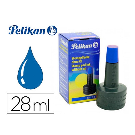 TINTA TAMPON PELIKAN AZUL BOTE 28 ML