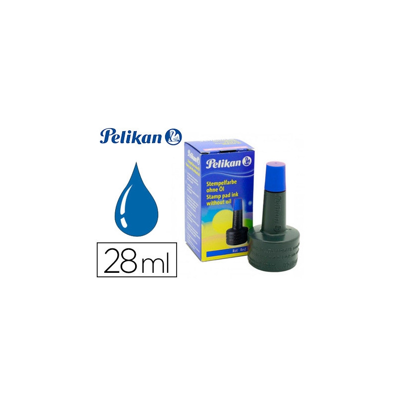 TINTA TAMPON PELIKAN AZUL BOTE 28 ML