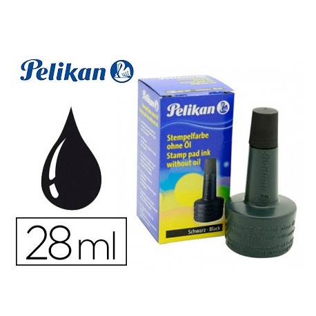 TINTA TAMPON PELIKAN NEGRO BOTE 28 ML