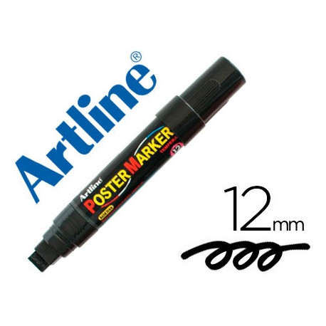 ROTULADOR ARTLINE POSTER MARKER EPP-12 PUNTA REDONDA 12 MM COLOR NEGRO