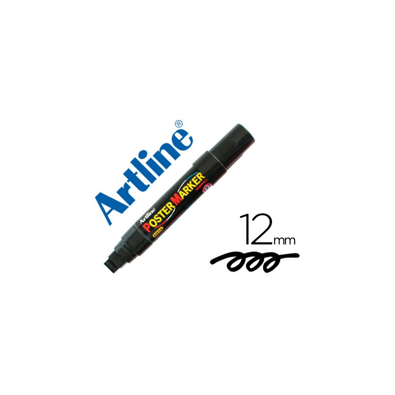 ROTULADOR ARTLINE POSTER MARKER EPP-12 PUNTA REDONDA 12 MM COLOR NEGRO