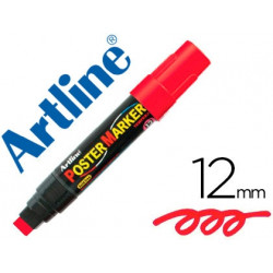 ROTULADOR ARTLINE POSTER MARKER EPP-12 PUNTA REDONDA 12 MM COLOR ROJO