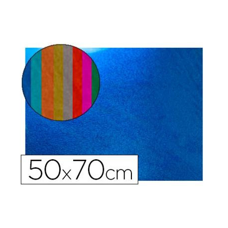 GOMA EVA LIDERPAPEL 50X70 CM ESPESOR 2 MM METALIZADA AZUL