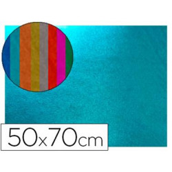 GOMA EVA LIDERPAPEL 50X70 CM ESPESOR 2 MM METALIZADA AZUL CLARO