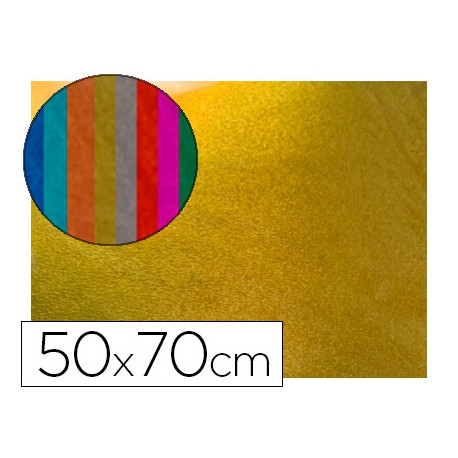 GOMA EVA LIDERPAPEL 50X70 CM ESPESOR 2 MM METALIZADA ORO