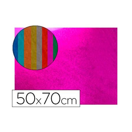 GOMA EVA LIDERPAPEL 50X70 CM ESPESOR 2 MM METALIZADA ROSA