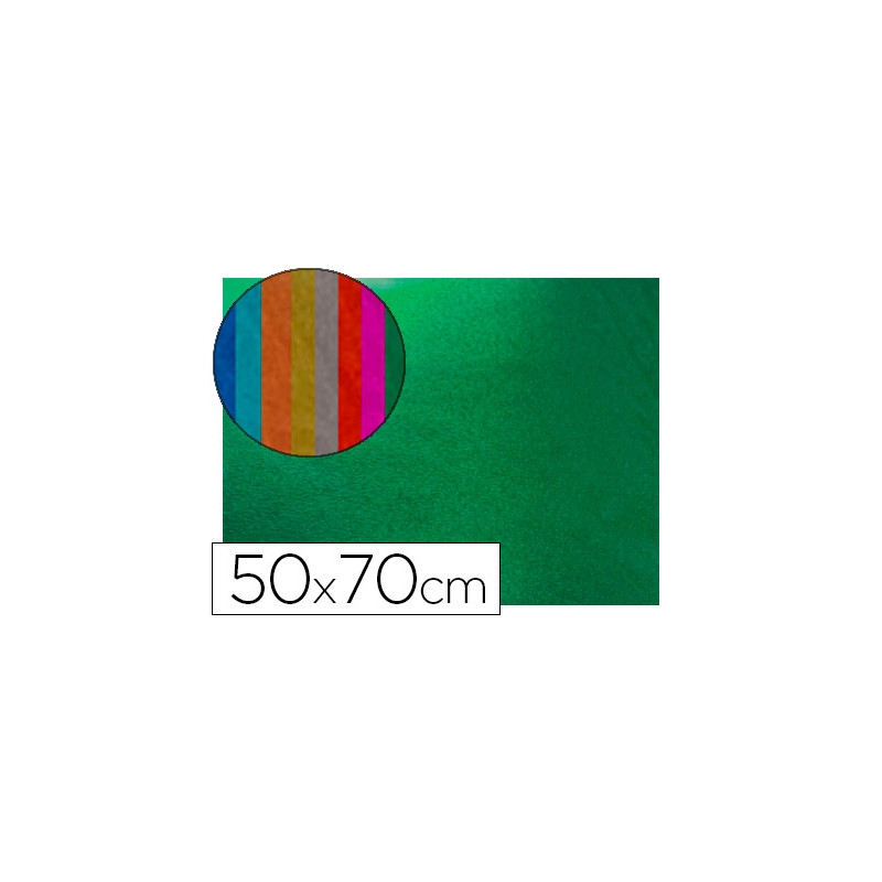 GOMA EVA LIDERPAPEL 50X70 CM ESPESOR 2 MM METALIZADA VERDE