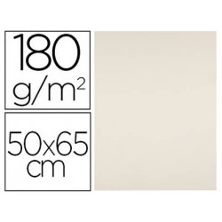 CARTULINA LIDERPAPEL 50X65 CM 180G/M2 CREMA PAQUETE DE 25 HOJAS