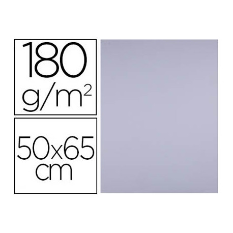 CARTULINA LIDERPAPEL 50X65 CM 180G/M2 LILA PAQUETE DE 25 HOJAS