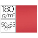 CARTULINA LIDERPAPEL 50X65 CM 180G/M2 ROJO PAQUETE DE 25 HOJAS