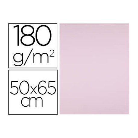 CARTULINA LIDERPAPEL 50X65 CM 180G/M2 ROSA PAQUETE DE 25 HOJAS