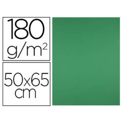 CARTULINA LIDERPAPEL 50X65 CM 180G/M2 VERDE NAVIDAD PAQUETE DE 25 HOJAS