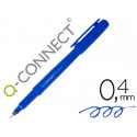 ROTULADOR Q-CONNECT PUNTA DE FIBRA FINE LINER AZUL 0,4 MM