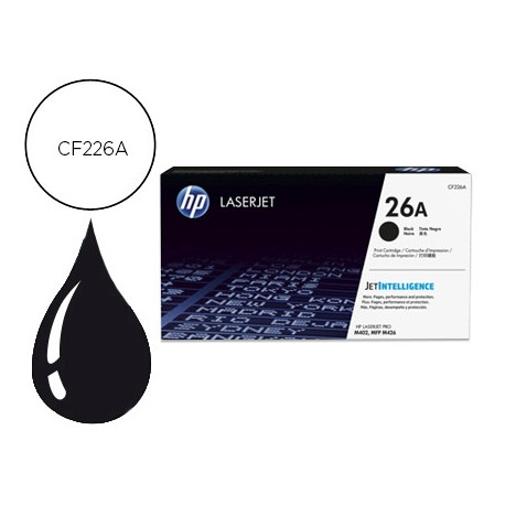 TONER HP 26A LASERJET PRO M402D/M402DN/M402DW/M402N/MFP M426DW/MFP M426FDN/MFP M426FDW NEGRO 3100 PA