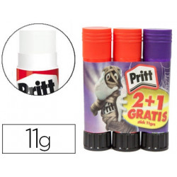 PEGAMENTO PRITT EN BARRA 11 GR MONSTERS PACK PROMOCIONAL 2+1 SIN CARGO