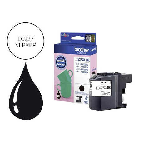 INK-JET BROTHER LC-227XL NEGRO DCP-J4120DW / MFC-J4420DW / J4620DW / J4625DW 1200 PAG