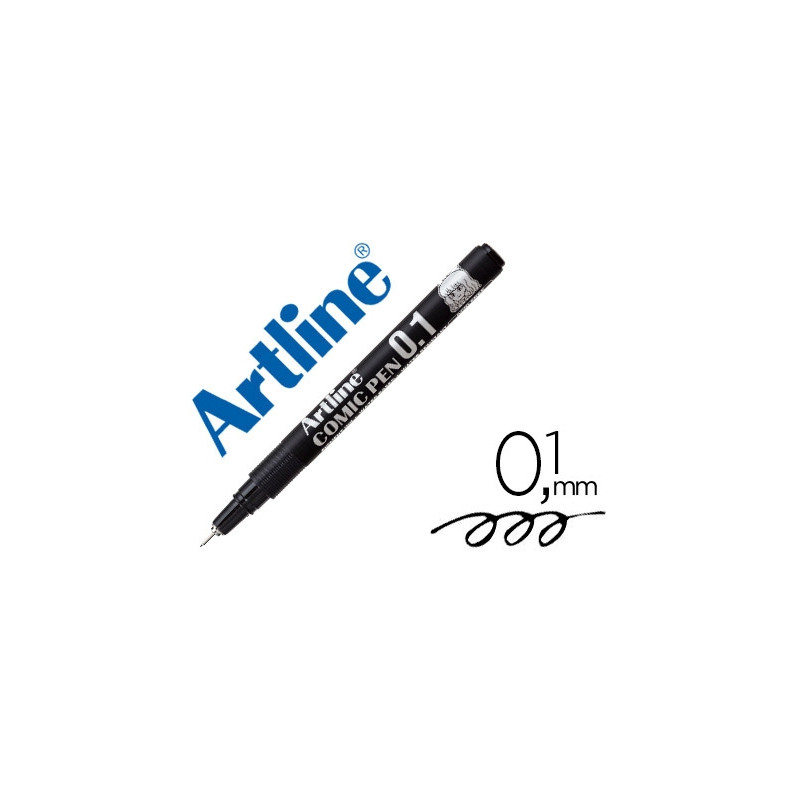 ROTULADOR ARTLINE CALIBRADO MICROMETRICO NEGRO COMIC PEN EK-281 PUNTA POLIACETAL 0,1 MM RESISTENTE A