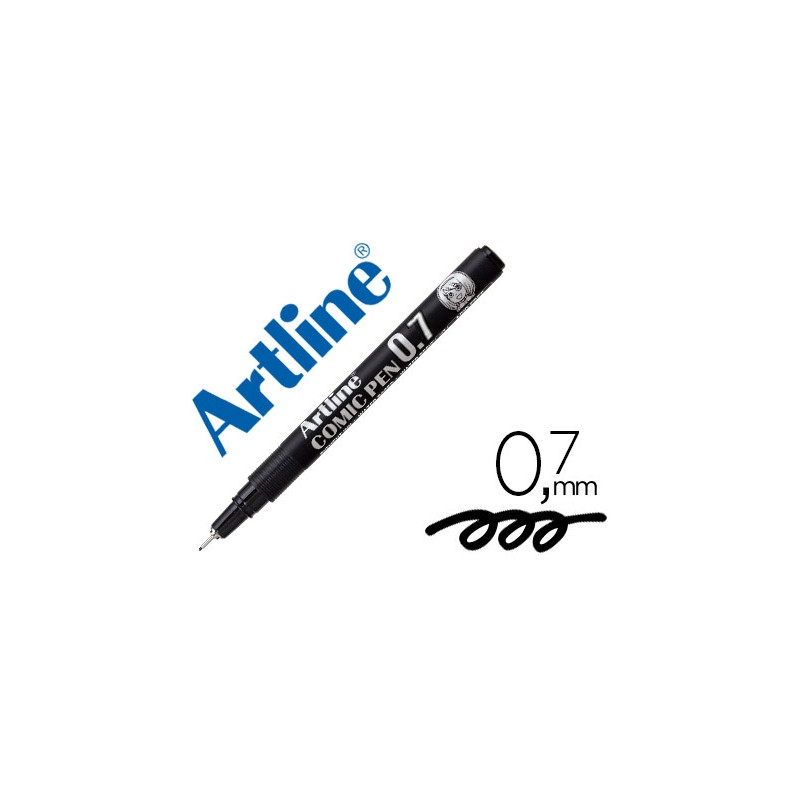 ROTULADOR ARTLINE CALIBRADO MICROMETRICO NEGRO COMIC PEN EK-287 PUNTA POLIACETAL 0,7 MM RESISTENTE A