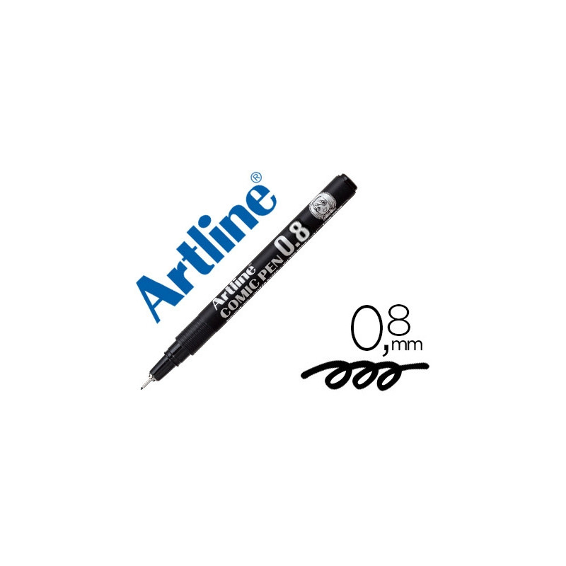 ROTULADOR ARTLINE CALIBRADO MICROMETRICO NEGRO COMIC PEN EK-288 PUNTA POLIACETAL 0,8 MM RESISTENTE A