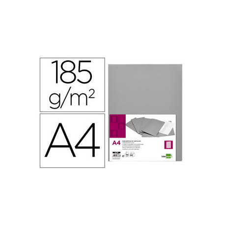 SUBCARPETA LIDERPAPEL A4 GRIS 180G/M2