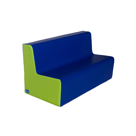 SILLON SUMO DIDACTIC MEDIANO TRIPLE ALT ASIENTO 25 CM AZUL / PISTACHO 100X45X50 CM