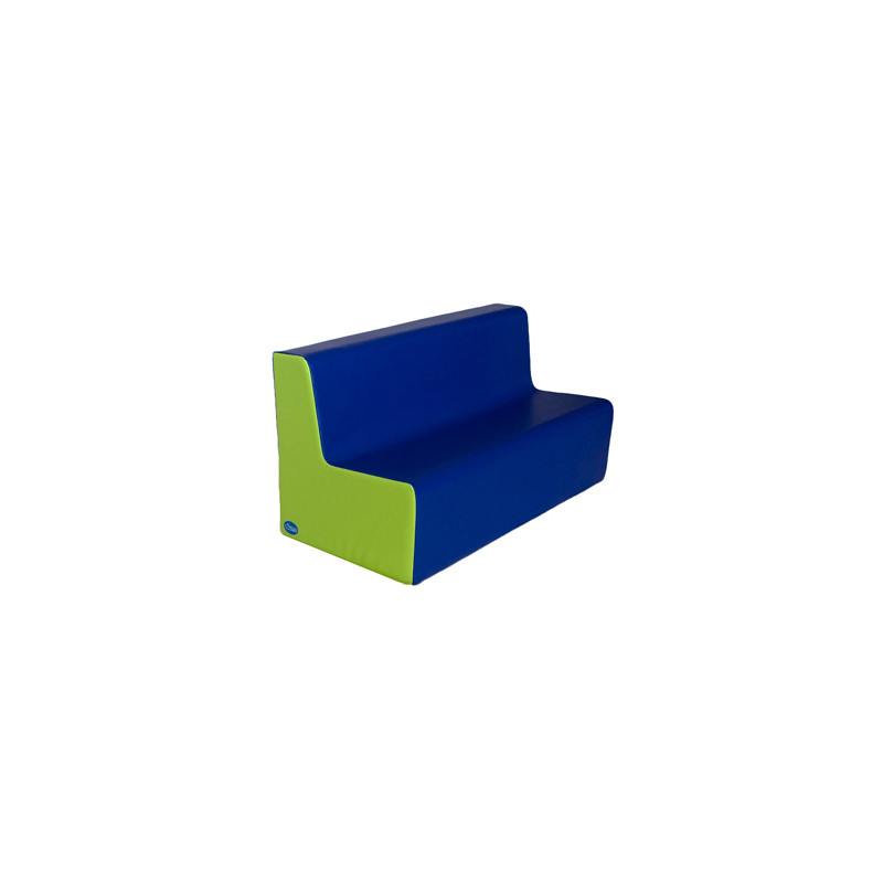 SILLON SUMO DIDACTIC MEDIANO TRIPLE ALT ASIENTO 25 CM AZUL / PISTACHO 100X45X50 CM