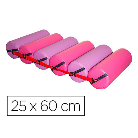 RODILLO DESLIZANTES SUMO DIDACTIC 6 CILINDROS FUCSIA / LILA 25 CM DE DIAMETRO X 60 CM ALTO