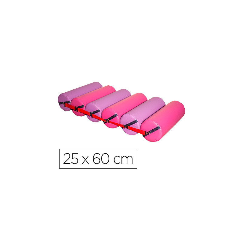 RODILLO DESLIZANTES SUMO DIDACTIC 6 CILINDROS FUCSIA / LILA 25 CM DE DIAMETRO X 60 CM ALTO