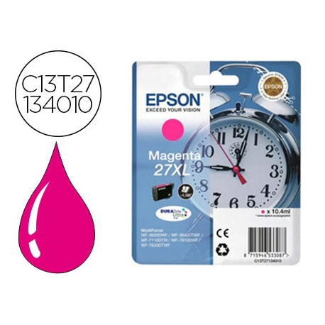 INK-JET EPSON 27XL T27134010 WF-3620-40 / 7110 / 7610 / 7620 MAGENTA -1.100 PAG-