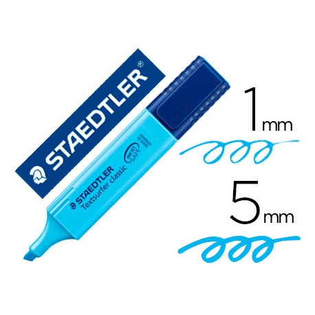 ROTULADOR STAEDTLER TEXTSURFER CLASSIC 364 FLUORESCENTE AZUL