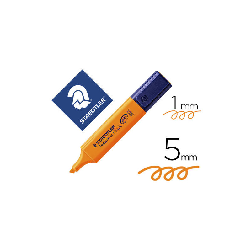 ROTULADOR STAEDTLER TEXTSURFER CLASSIC 364 FLUORESCENTE NARANJA