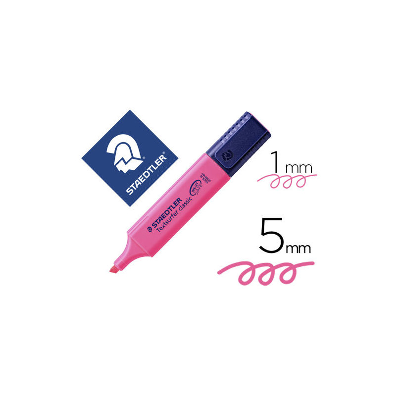 ROTULADOR STAEDTLER TEXTSURFER CLASSIC 364 FLUORESCENTE ROSA