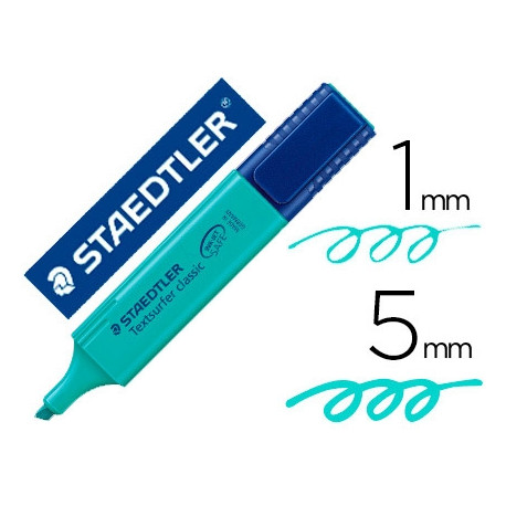 ROTULADOR STAEDTLER TEXTSURFER CLASSIC 364 FLUORESCENTE TURQUESA