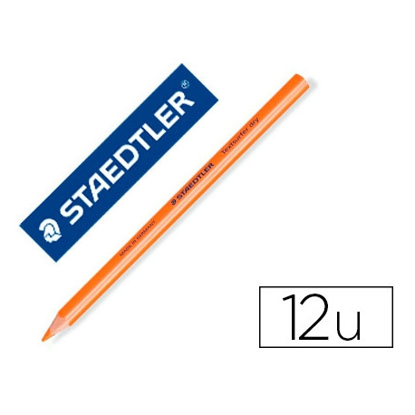 LAPIZ FLUORESCENTE STAEDTLER TRIANGULAR TOP STAR NARANJA