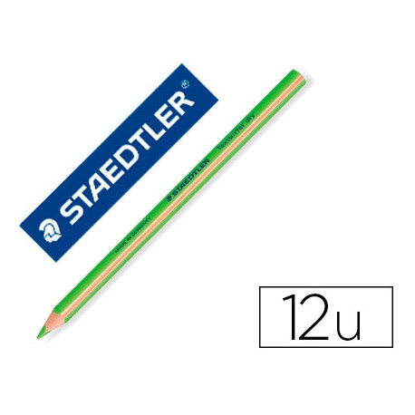 LAPIZ FLUORESCENTE STAEDTLER TRIANGULAR TOP STAR VERDE