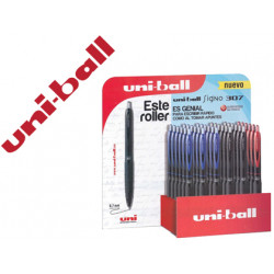 BOLIGRAFO UNI-BALL ROLLER UMN-307 RETRACTIL TINTA GEL 0,7 MM EXPOSITOR DE 36 UNIDADES COLORES SURTID