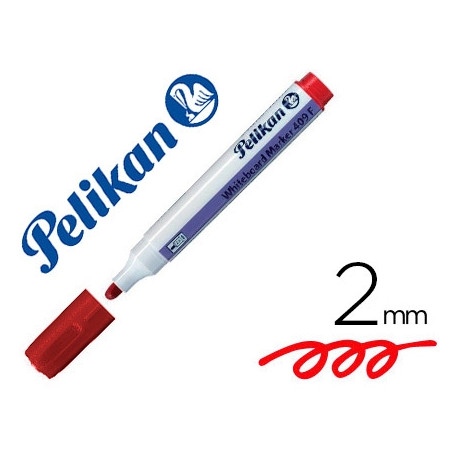 ROTULADOR PELIKAN PIZARRA BLANCA WHITEBOARD MARKER 409 ROJO