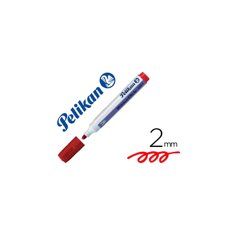 ROTULADOR PELIKAN PIZARRA BLANCA WHITEBOARD MARKER 409 ROJO