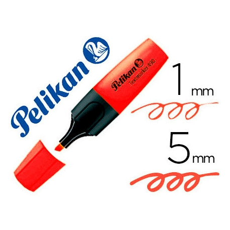 ROTULADOR PELIKAN FLUORESCENTE TEXTMARKER 490 ROJO