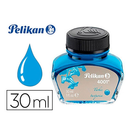 TINTA ESTILOGRAFICA PELIKAN 4001 TURQUESA BOTE 30 ML