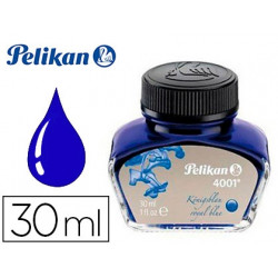 TINTA ESTILOGRAFICA PELIKAN 4001 AZUL REAL BOTE 30 ML