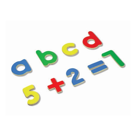 JUEGO ANDREUTOYS LETRAS Y NUMEROS MAGNETICOS 75 PIEZAS 20,6X19X4,5 CM