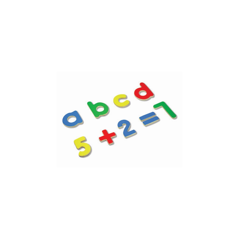 JUEGO ANDREUTOYS LETRAS Y NUMEROS MAGNETICOS 75 PIEZAS 20,6X19X4,5 CM