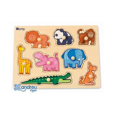 PUZZLE ANDREUTOYS MADERA SELVA 8 PIEZAS