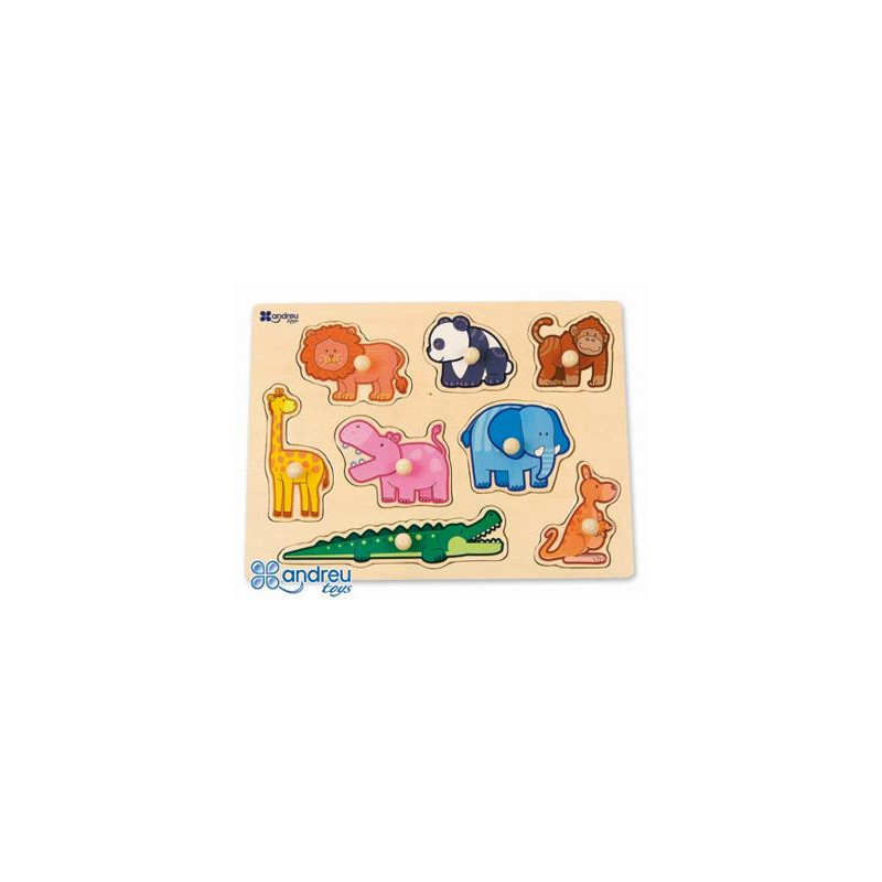 PUZZLE ANDREUTOYS MADERA SELVA 8 PIEZAS