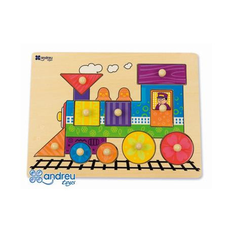 PUZZLE ANDREUTOYS MADERA TREN 10 PIEZAS