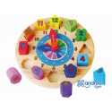 PUZZLE ANDREUTOYS RELOJ MADERA FIGURAS GEOMETRICAS 22X4 CM