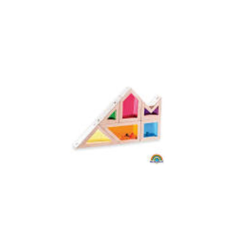 JUEGO WONDERWORLDS BLOQUES MADERA CON SONIDO COLORES TRANSPARENTES 18X12X3 CM