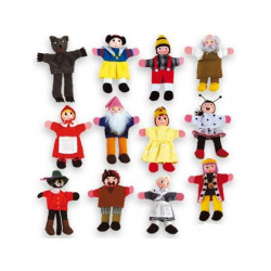 JUEGO ANDREUTOYS MARIONETA DE DEDOS PERSONAJES CUENTOS INFANTILES SURTIDOS 30CM CAJA DE 12 UNIDADES