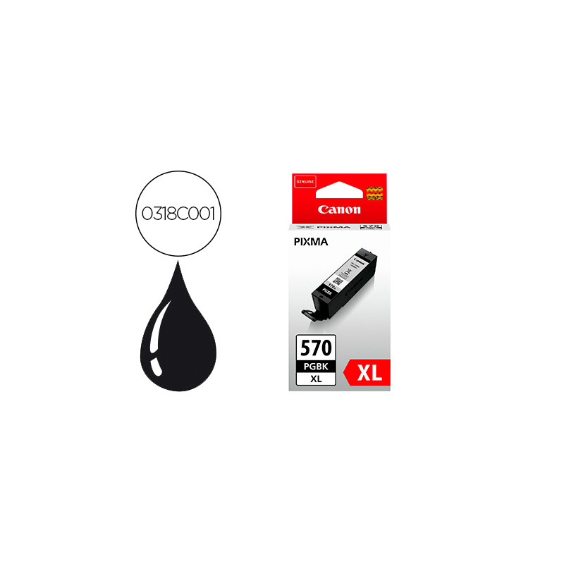 INK-JET CANON PGI-570XL PIXMA MG5750 / 6850 / 7750 NEGRO 500 PAG